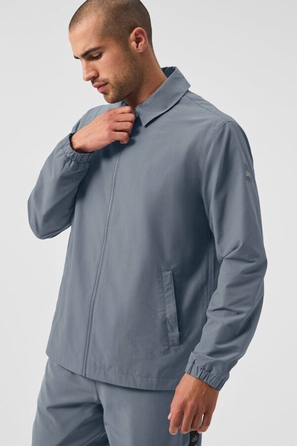 Alo Yoga | Torrent Overshirt Jacket in Steel Grey