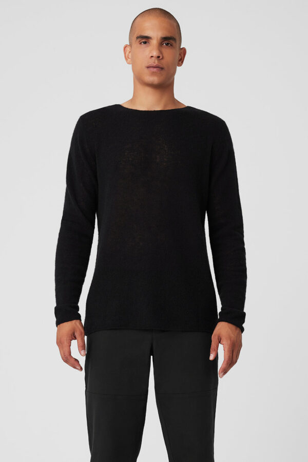 Alo Yoga | Cashmere Reform Long Sleeve Top in Black