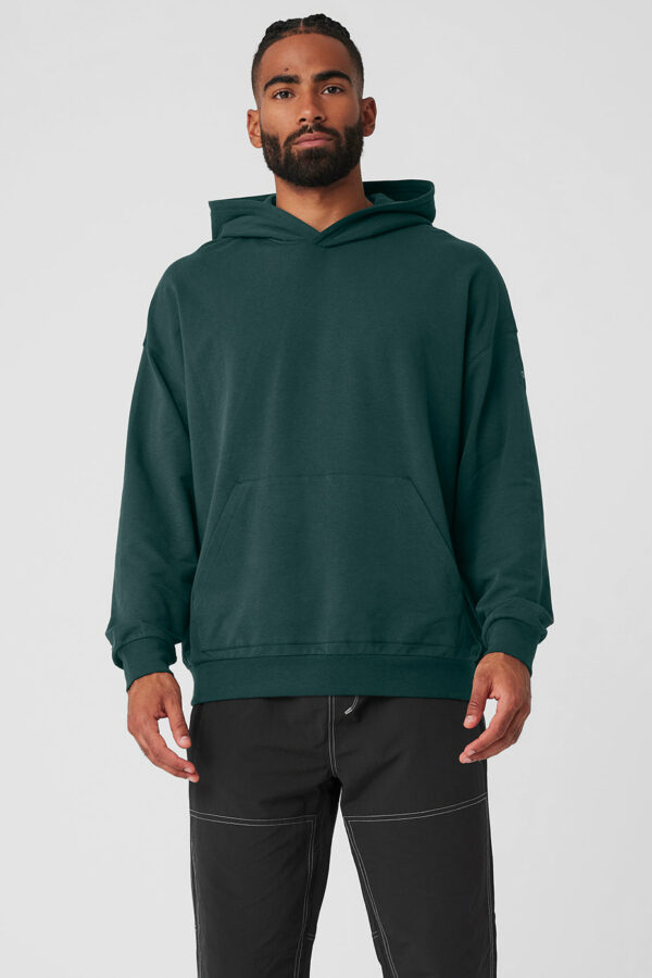 Alo Yoga | Double Take Hoodie in Midnight Green