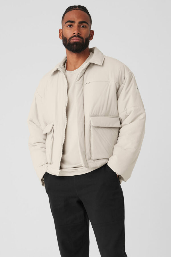 Alo Yoga | Voyage Utility Cargo Jacket in Bone Beige