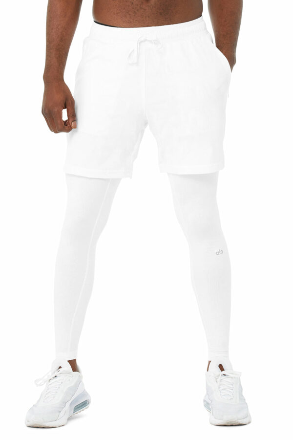 Alo Yoga | Stability 2-In-1 Pant in White