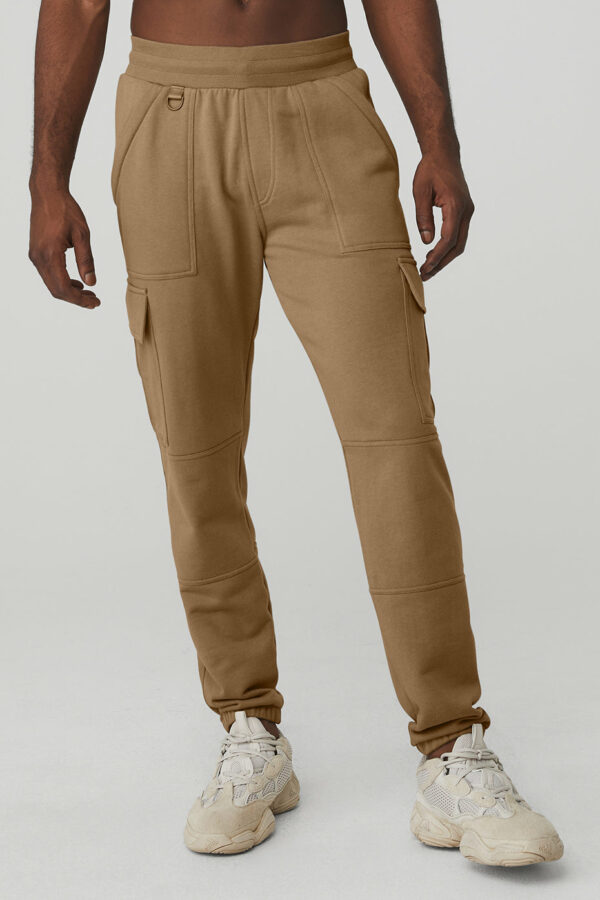 Alo Yoga | Highline Cargo Sweatpant in Gravel Beige