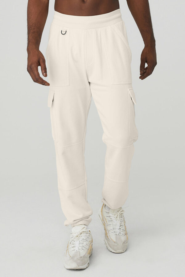 Alo Yoga | Highline Cargo Sweatpant in Bone Beige