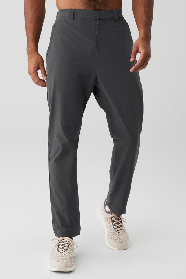 Alo Yoga | Co-Op Cropped Tech Trouser in Anthracite Grey