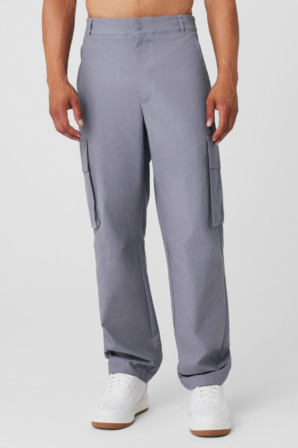 Alo Yoga | Cargo Ripstop Trouser in Fog Grey