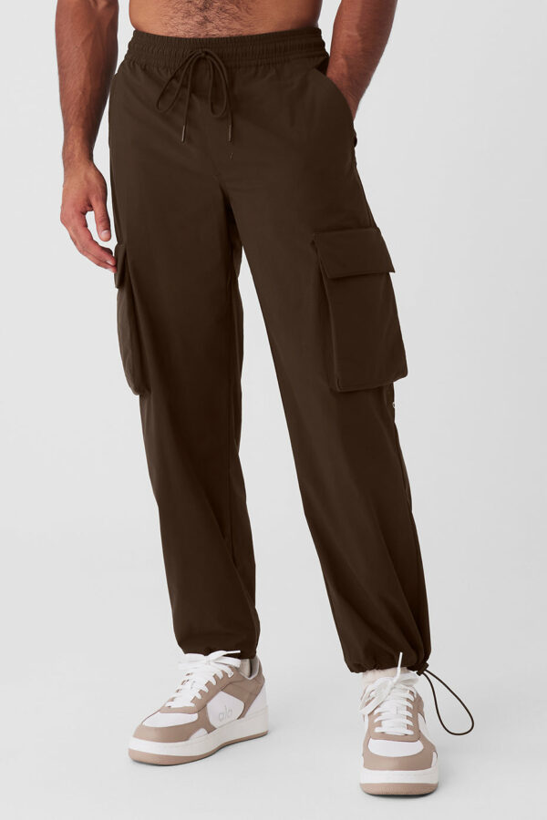 Alo Yoga | Voyage Utility Cargo Pants in Espresso Brown