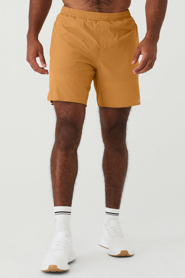 Alo Yoga | 7'' Traction Short in Toffee Brown