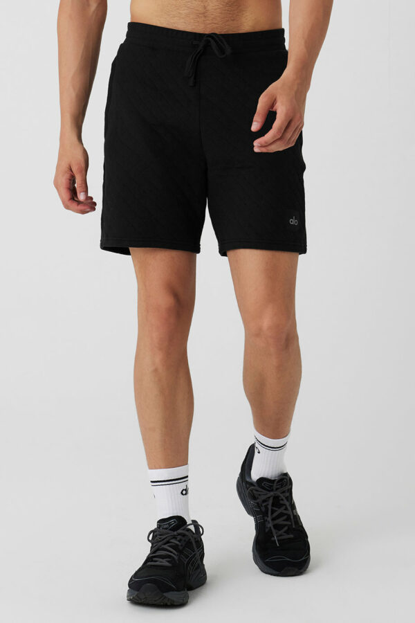 Alo Yoga | Quilted Stadium Short in Black