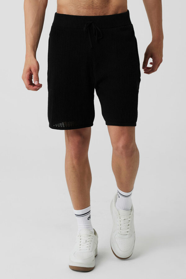 Alo Yoga | Open-Knit Short in Black