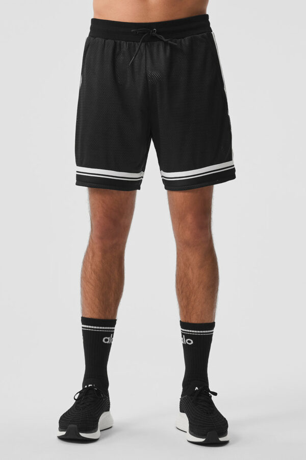 Alo Yoga | 7" Key Mesh Basketball Short in Black