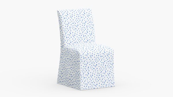 The Inside | Slipcovered Dining Chair | Blue Dalmatian