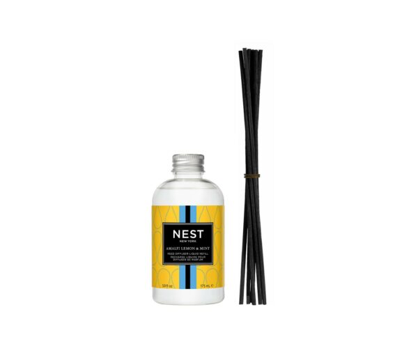 Amalfi Lemon & Mint Reed Diffuser Liquid Refill, 5.9 fl oz 175 ml NEST New York