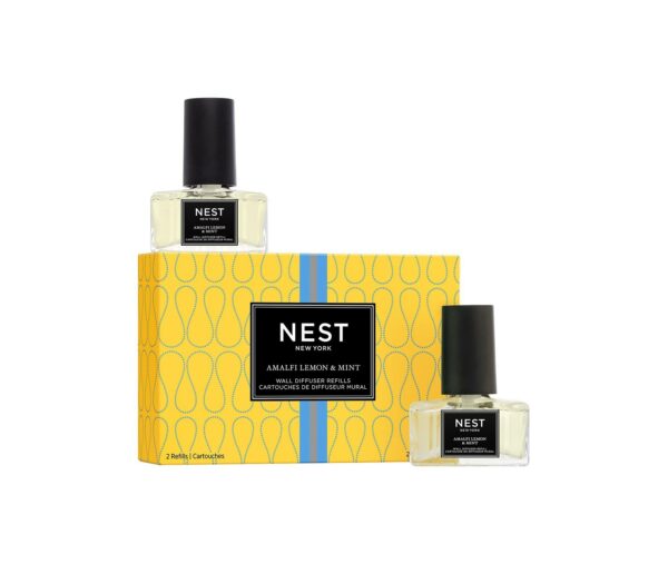 Amalfi Lemon & Mint Refills for Wall Diffuser, 2 x 0.7 oz 21 ml NEST New York