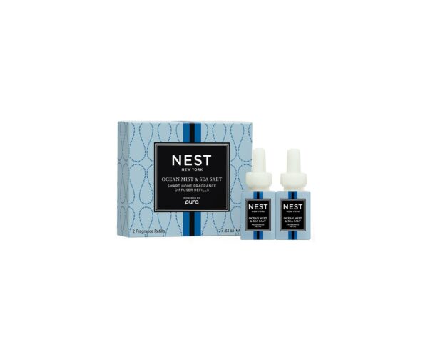 Ocean Mist & Sea Salt Refill Duo for NEST x Pura Smart Home Fragrance Diffuser - Smart Vials, 2 x. 33 oz 10 ml NEST New York