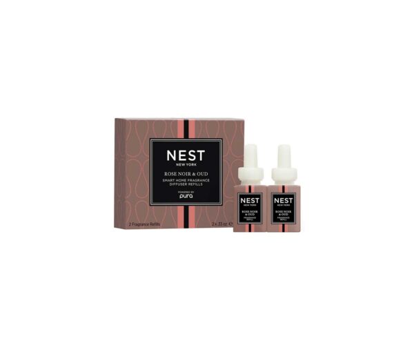 Rose Noir & Oud Refill Duo for NEST x Pura Smart Home Fragrance Diffuser - Smart Vials, 2 x. 33 oz 10 ml NEST New York