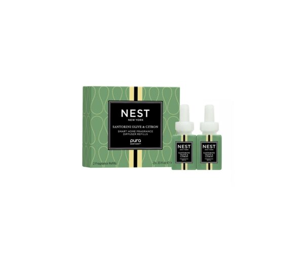 Santorini Olive & Citron Refill Duo for NEST x Pura Smart Home Fragrance Diffuser - Smart Vials, 2 x. 33 oz 10 ml NEST New York