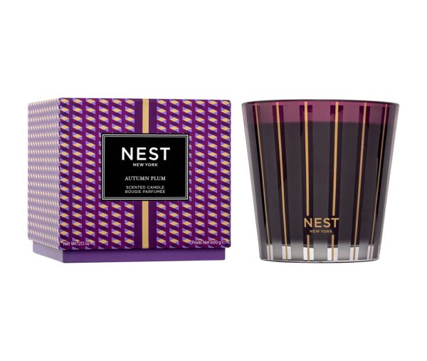 Autumn Plum 3-Wick Candle, 21.2 oz 600 g NEST New York