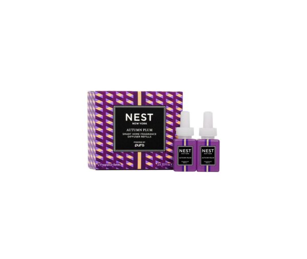 Autumn Plum Refill Duo for NEST x Pura Smart Home Fragrance Diffuser - Smart Vials, 2 x. 33 oz 10 ml NEST New York