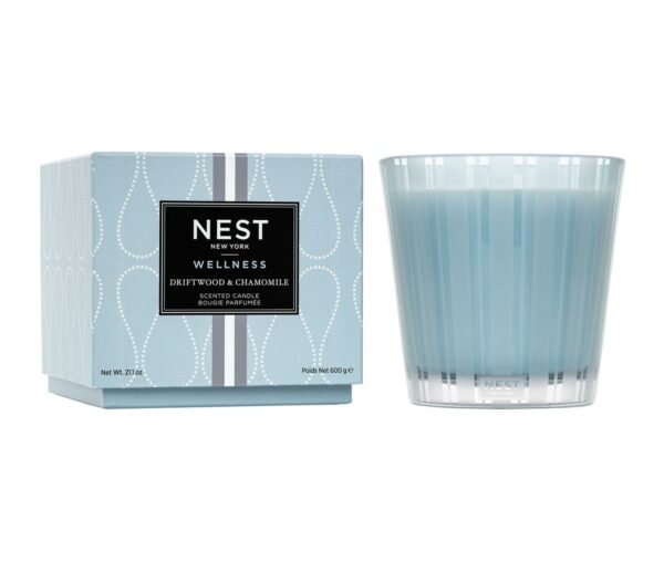 Driftwood & Chamomile 3-Wick Candle, 21.2 oz 600 g NEST New York