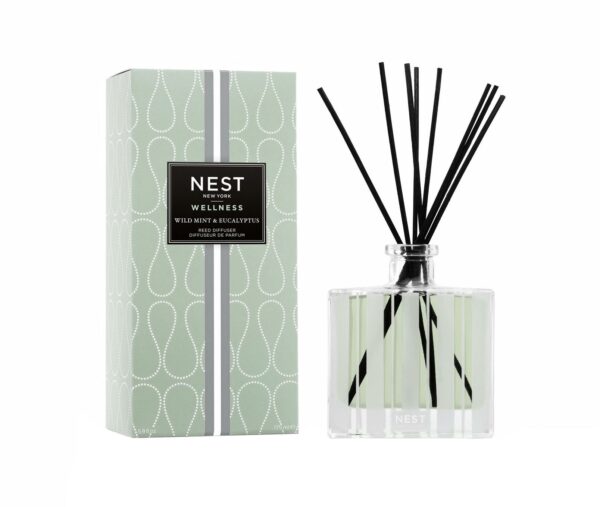 Wild Mint & Eucalyptus Reed Diffuser, 5.9 fl oz 175 ml NEST New York