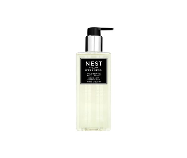 Wild Mint & Eucalyptus Liquid Soap, 10 fl oz 300 ml NEST New York