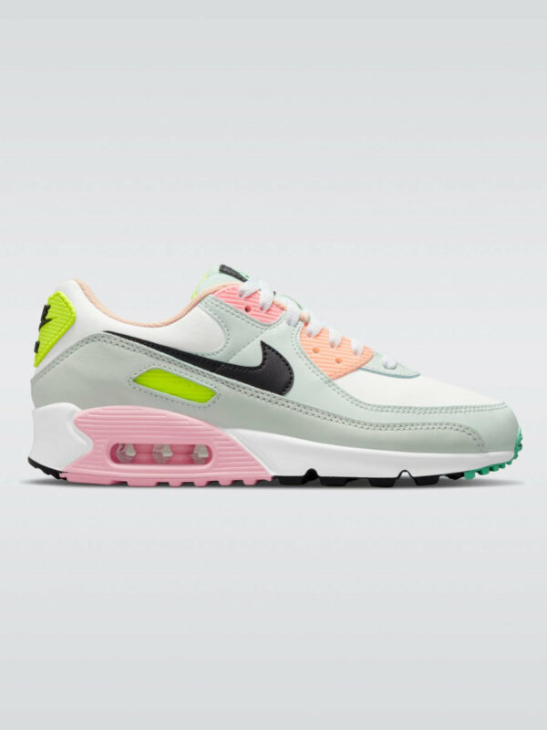 Nike Air Max 90 Sneaker - White/Black-Volt-green Glow