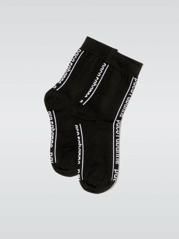 Paco Rabanne Tex Crew Socks - Black-White /39