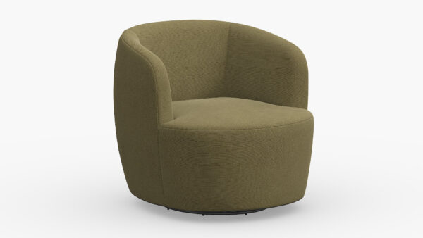 The Inside | Tub Swivel Chair | Olive Linen