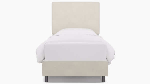 The Inside | Square Back Bed | White Velvet