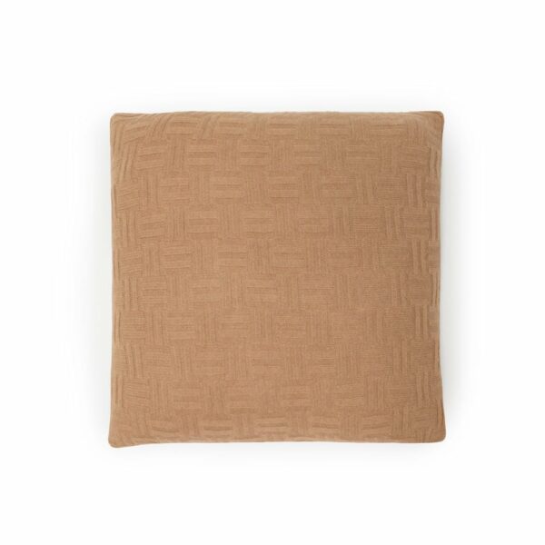 Achelous Camel Hair Decorative Pillow (Camel 22 x 22)