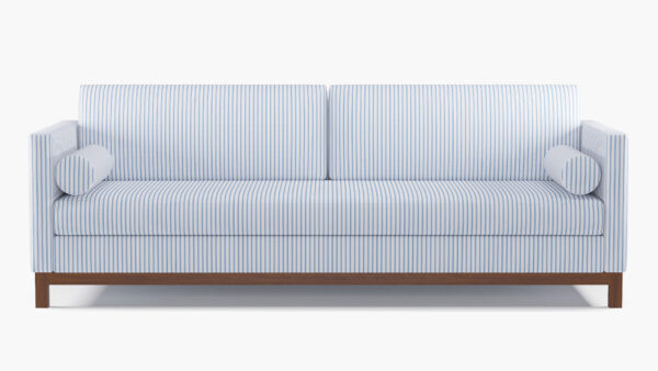 The Inside | Tailored Tuxedo Sofa | Cornflower Classic Ticking Stripe