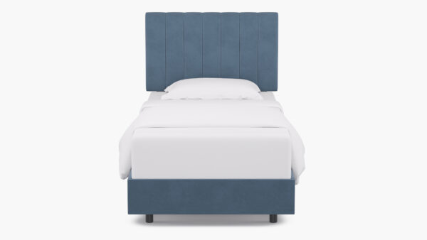 The Inside | Channel Tufted Bed | Ocean Velvet