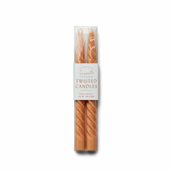 Paddywax | Terracotta Twisted Taper Candles