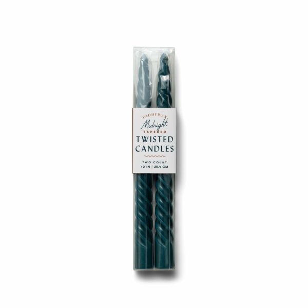 Paddywax | Midnight Blue Twisted Taper Candles