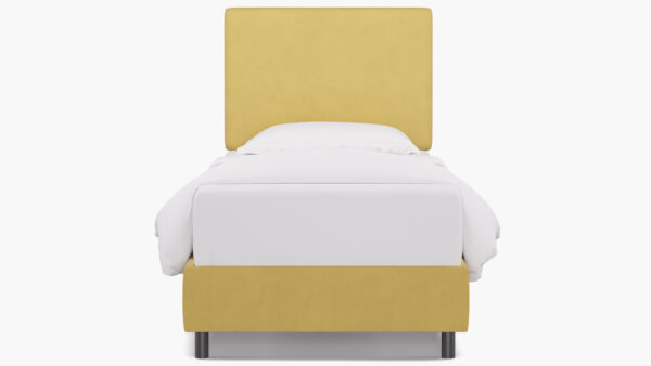 The Inside | Square Back Bed | Canary Velvet