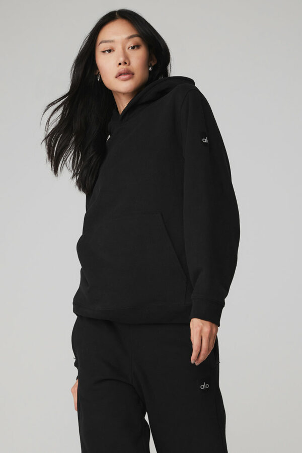 Alo Yoga | Renown Heavy Weight Hoodie in Black