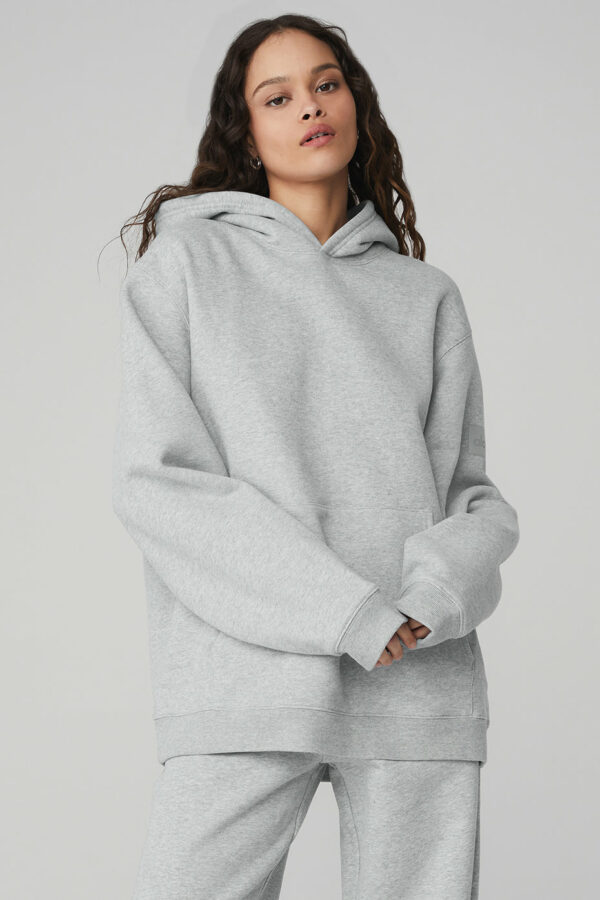 Alo Yoga | Renown Heavy Weight Hoodie in Athletic Heather Grey