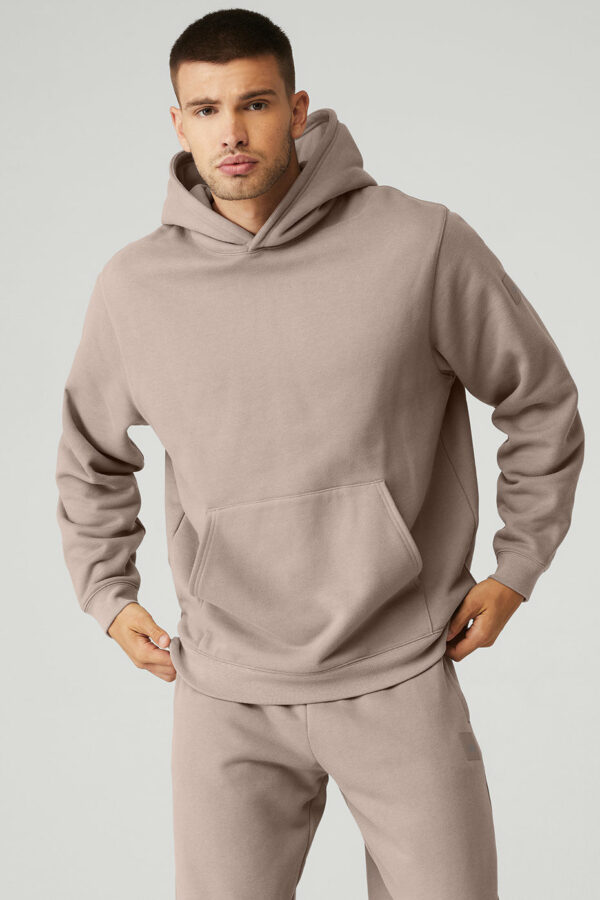 Alo Yoga | Renown Heavy Weight Hoodie in Taupe Beige