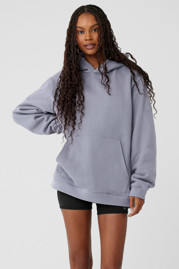 Alo Yoga | Renown Heavy Weight Hoodie in Fog Grey