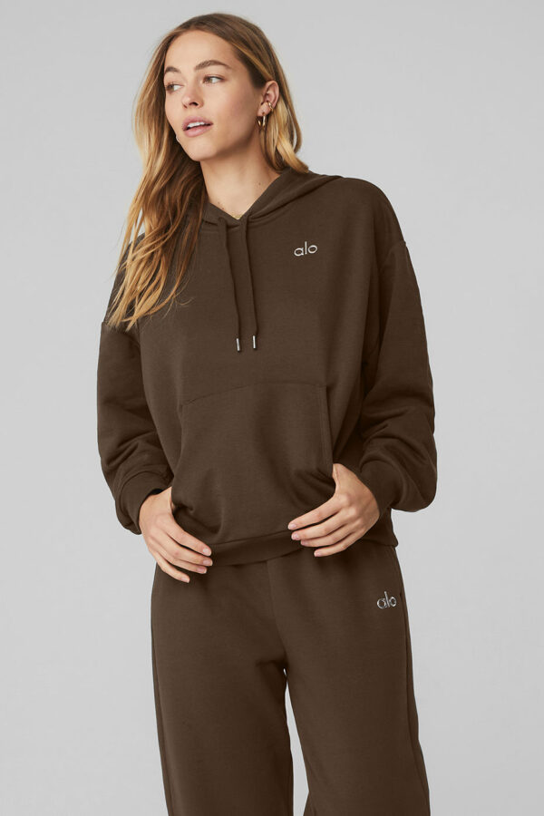 Alo Yoga | Accolade Hoodie in Espresso Brown