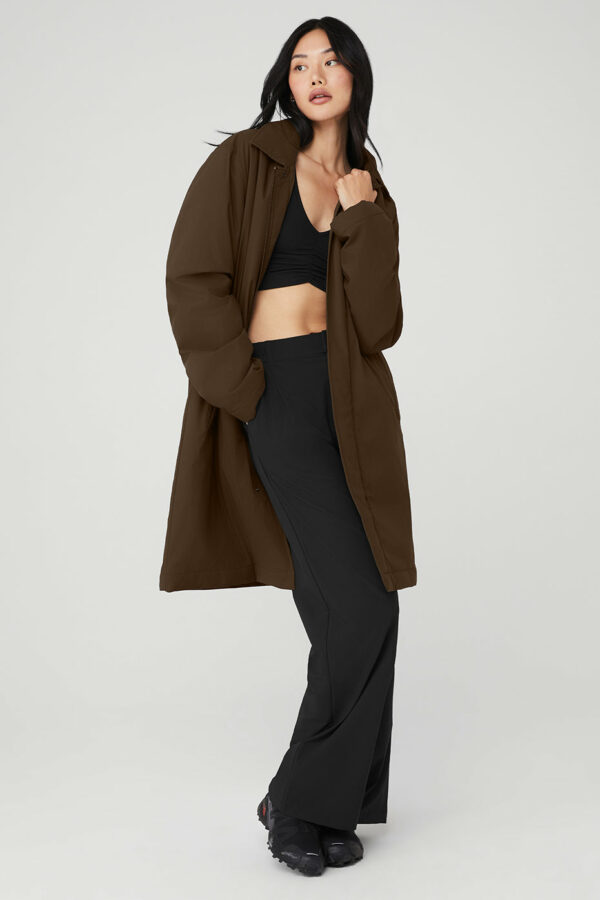 Alo Yoga | Signature Overcoat in Espresso Brown