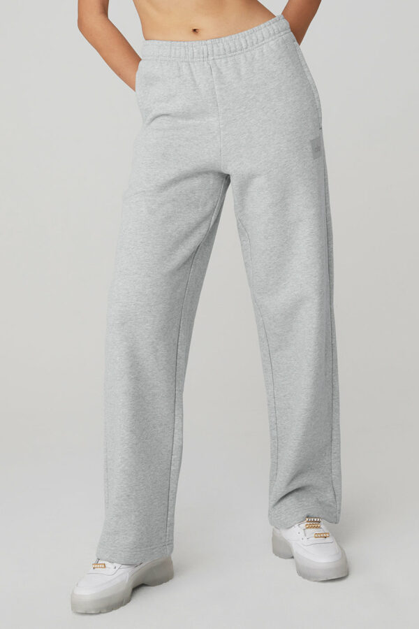 Alo Yoga | Renown Heavy Weight Sweatpant in Athletic Heather Grey