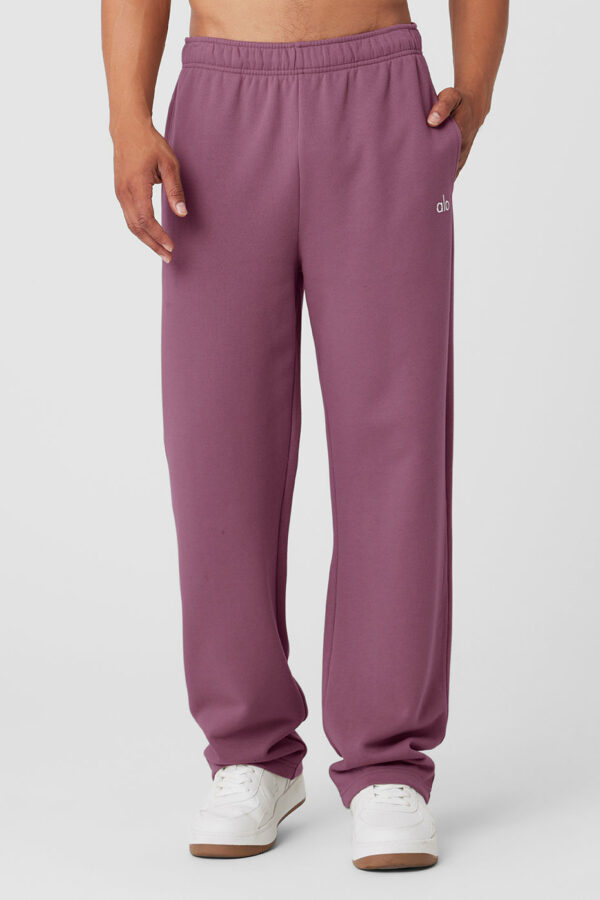 Alo Yoga | Accolade Straight Leg Sweatpant in Soft Mulberry Purple