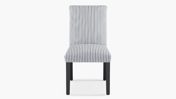 The Inside | Classic Dining Chair | Black Classic Ticking Stripe