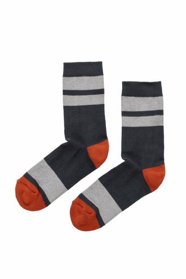 Velvet by Graham & Spencer | Cushioned Striped Crew Sock By Little River Sock Mill