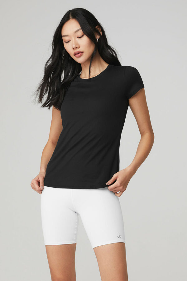 Alo Yoga | Alosoft Finesse T-Shirt in Black