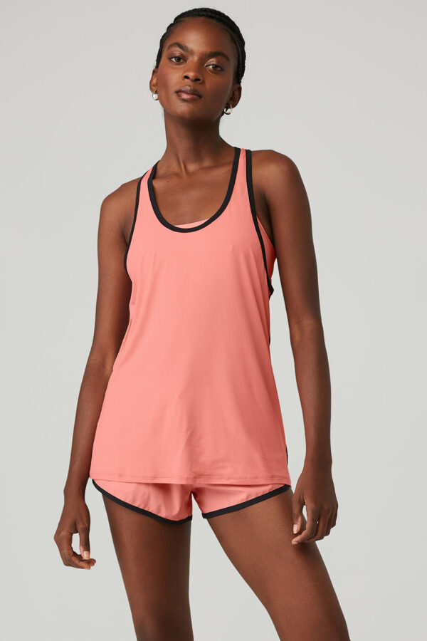 Alo Yoga | Ivy League Tank Top in Strawberry Lemonade Pink