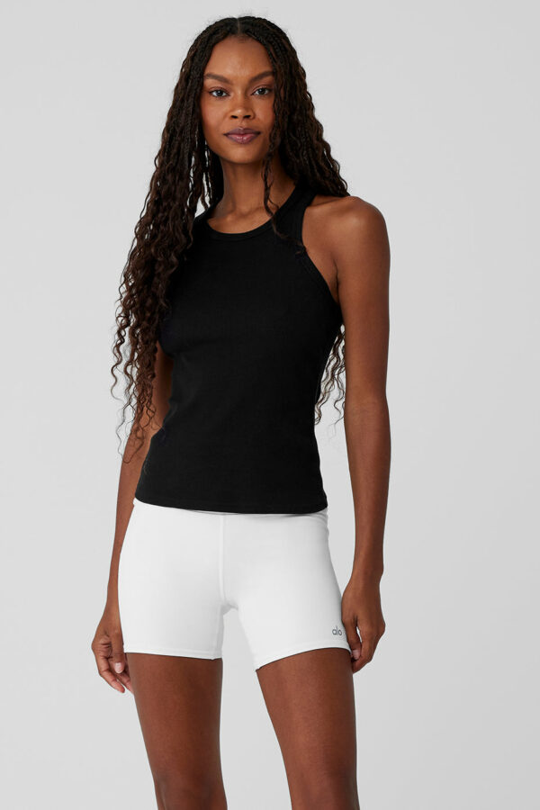 Alo Yoga | Ribbed Devoted Tank Top in Black