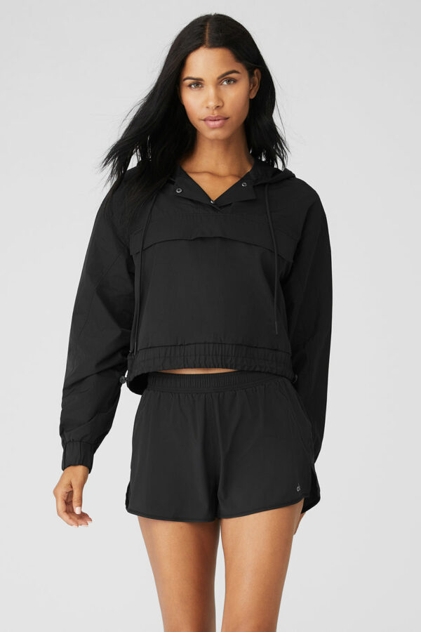 Alo Yoga | International Anorak Hoodie in Black