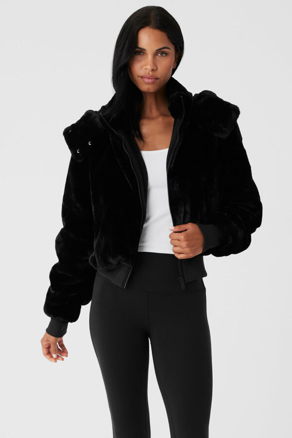 Alo Yoga | Faux Fur Foxy Jacket in Black